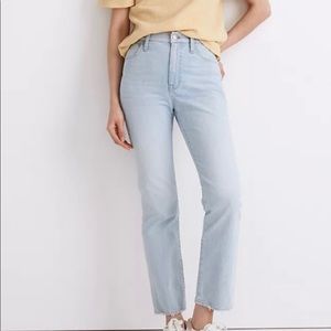 Madewell Slim Demi Boot Jean - light wash